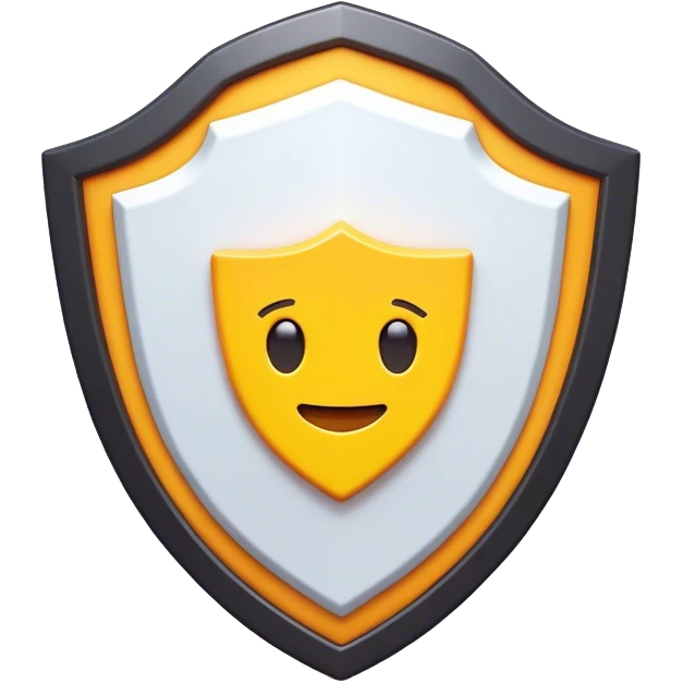 Clash of Clans aesthetic: Cinematic Playful Pixel 3D Shield Emoji, rendered in a 3D vector-style similar to standard emojis with minimal shading and bold, simplified shapes. A compact, distinct form with signature details, softly glowing with a pixelated adventure charm. Simplified yet unmistakably iconic, highly detailed and consistent, glowing with a soft radiance and high shine. Stylized with a touch of classic pixel-art charm and a soft glowing outline, capturing the essence of a beloved gaming relic with a friendly, playful manner! emoji