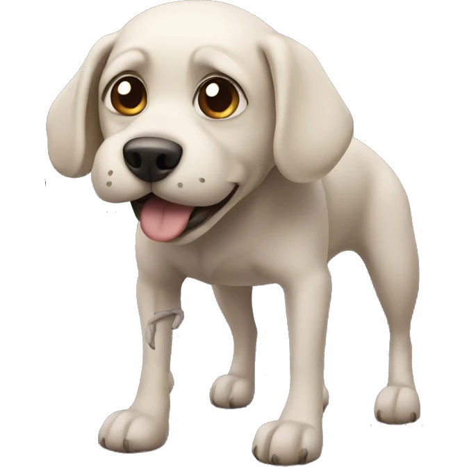 Dog with spider legs emoji