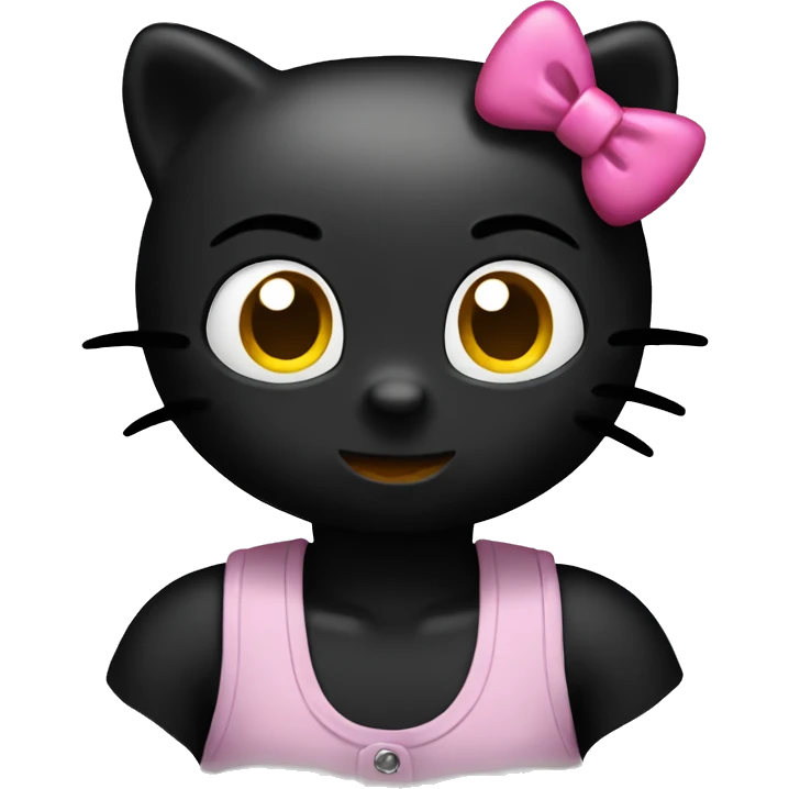 black hello kitty emoji