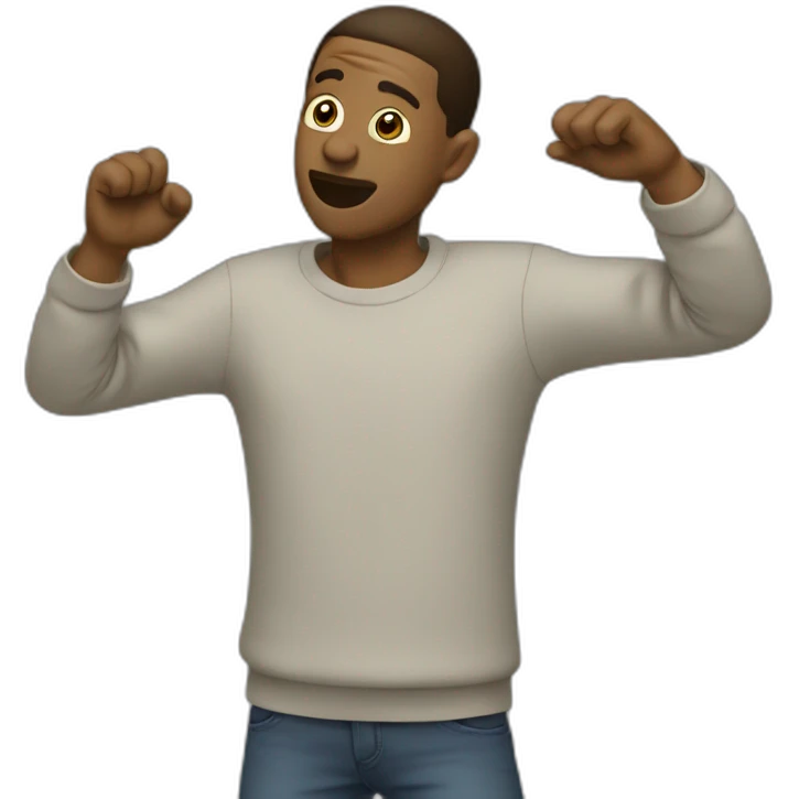 Homme qui dab emoji