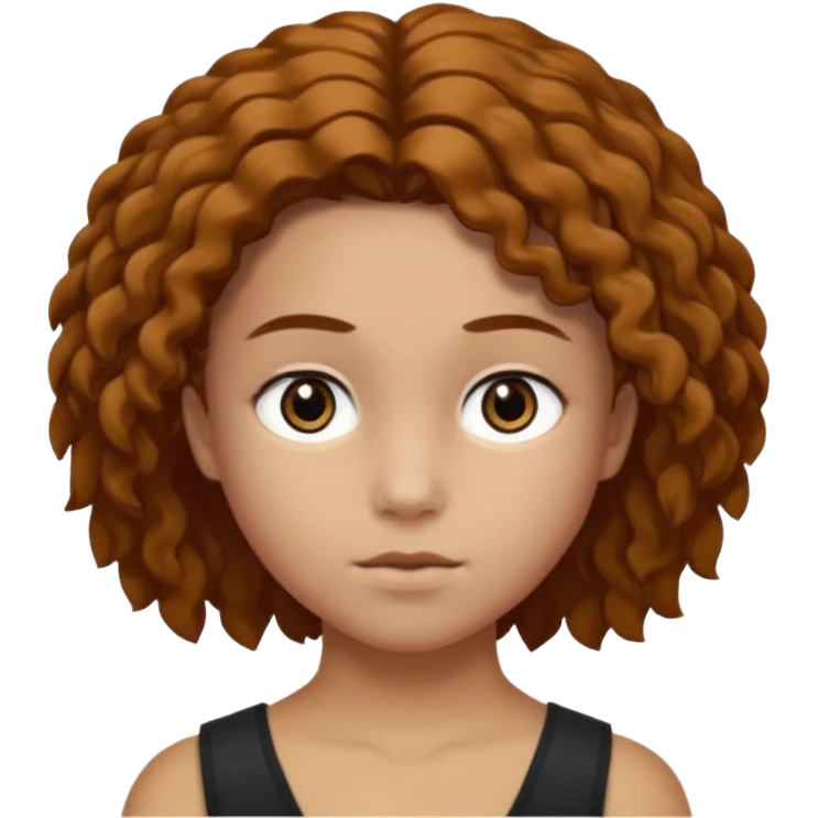 Un garçon cheveux boucle et yeux marron clair et une fille cheveux noir lisse côte à côte se disputant et se traitant de manipulateur  emoji
