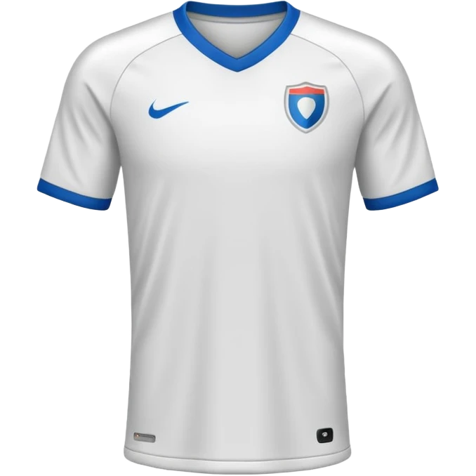 White soccer jersey emoji