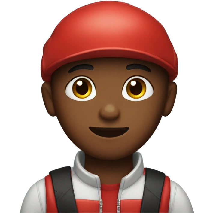Boy wearing red gloves emoji