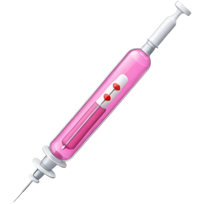 Pink seringue emoji