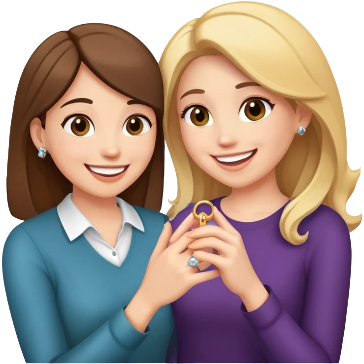 Woman proposes to girlfriend  emoji