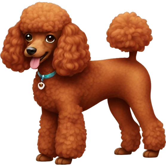Red poodle emoji