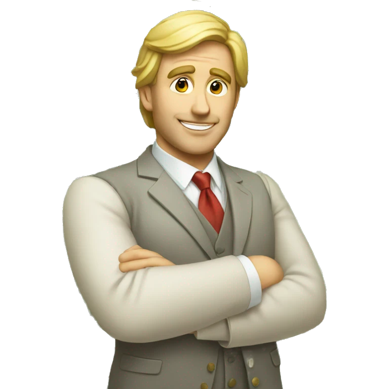 Rich man with money emoji