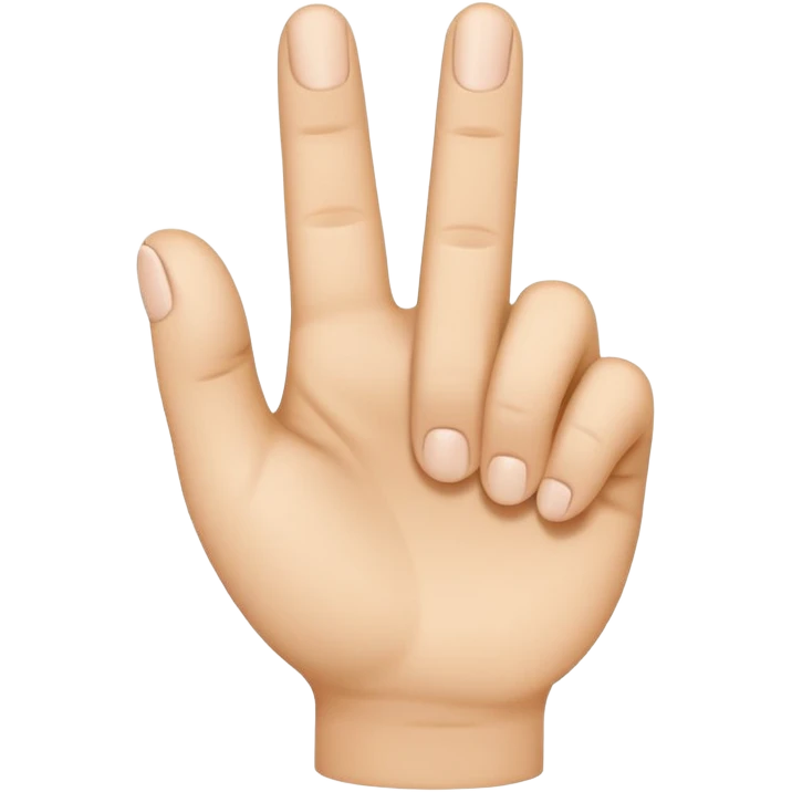 “Emoji-style hand making the letter ‘C’, with the index finger slightly curved. Clean, simple design, smooth shapes, neutral skin tone. White or transparent background, high resolution.” emoji