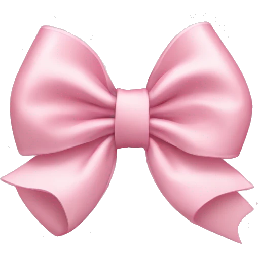 Light pink bows emoji