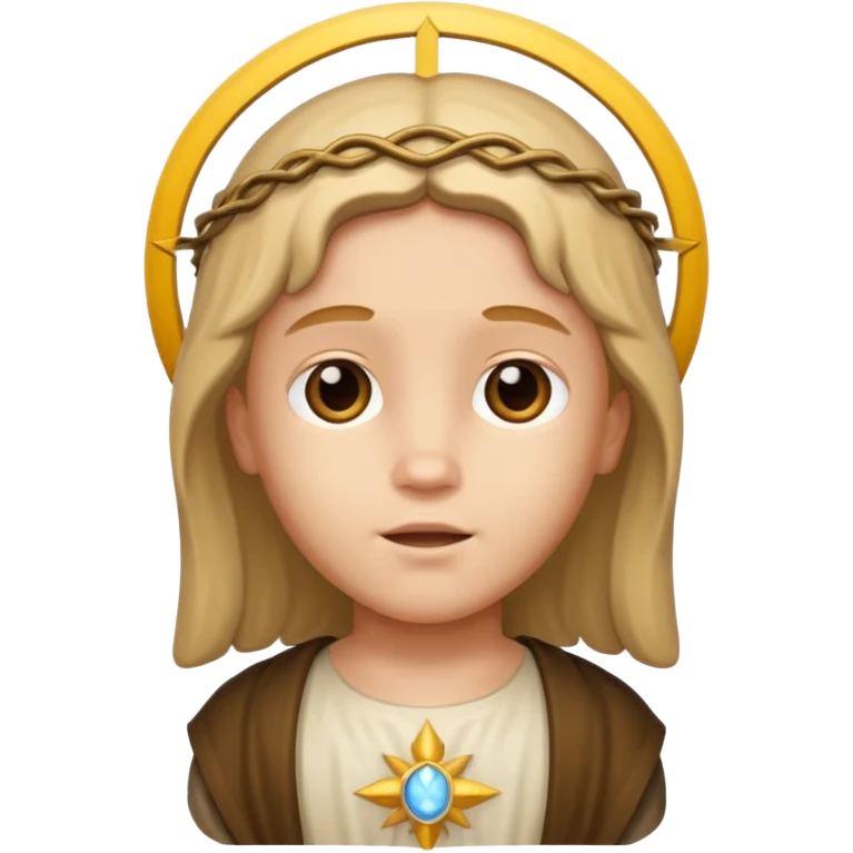 Child Jesus WITHOUT beard emoji