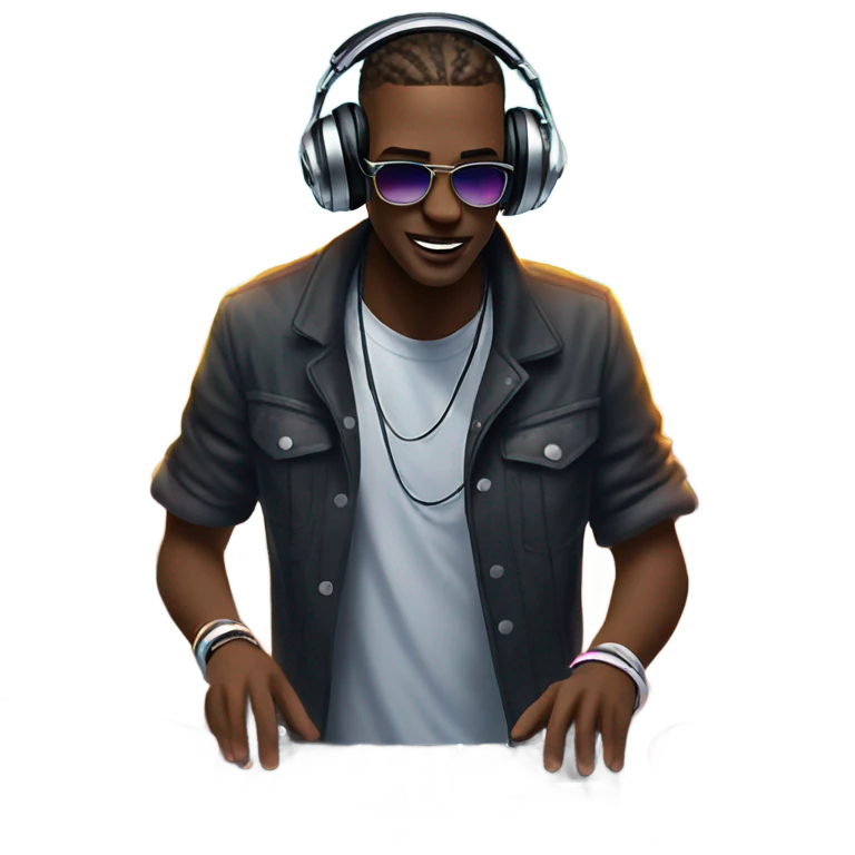 Dj at festival  emoji