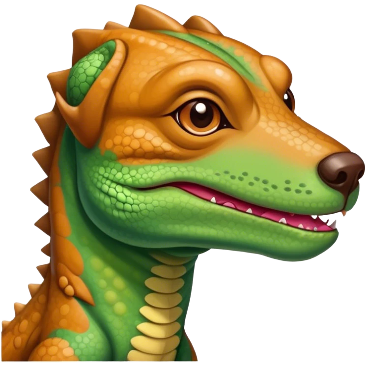dumb lizard dog with cancer emoji