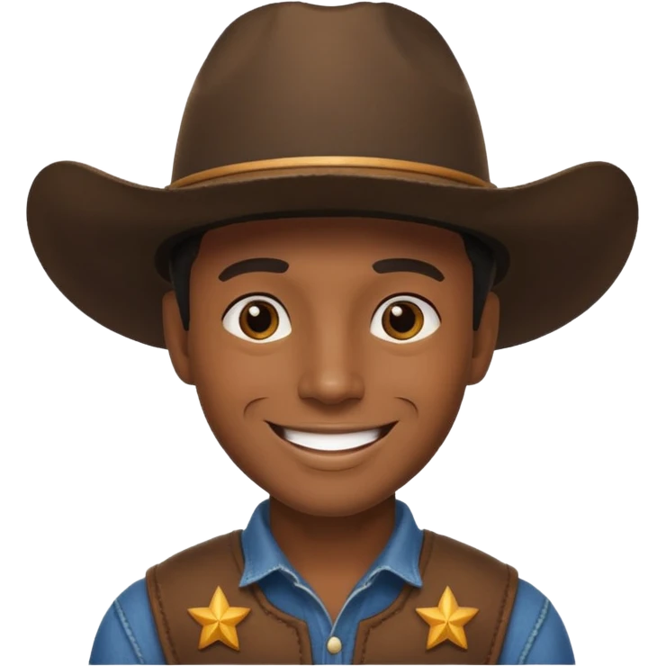 black cowboy emoji