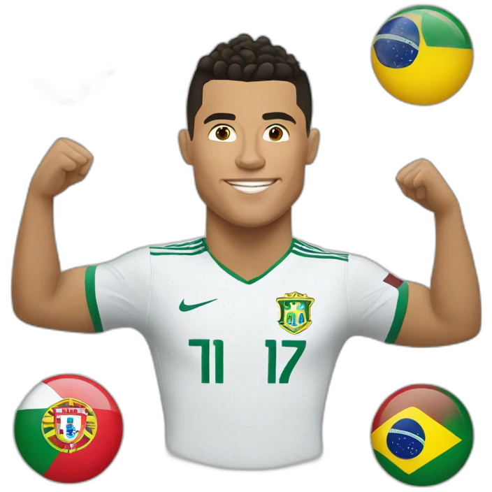 Ronaldo,Brazil,Portugal emoji