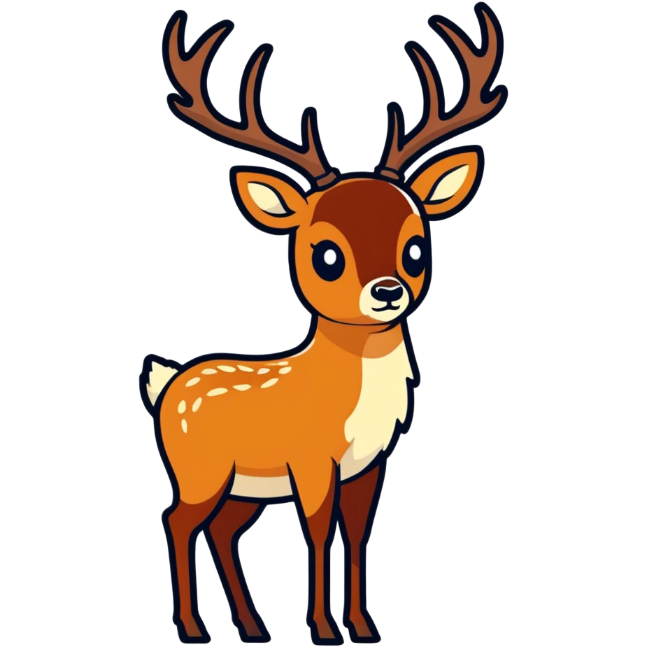 Forest deer emoji