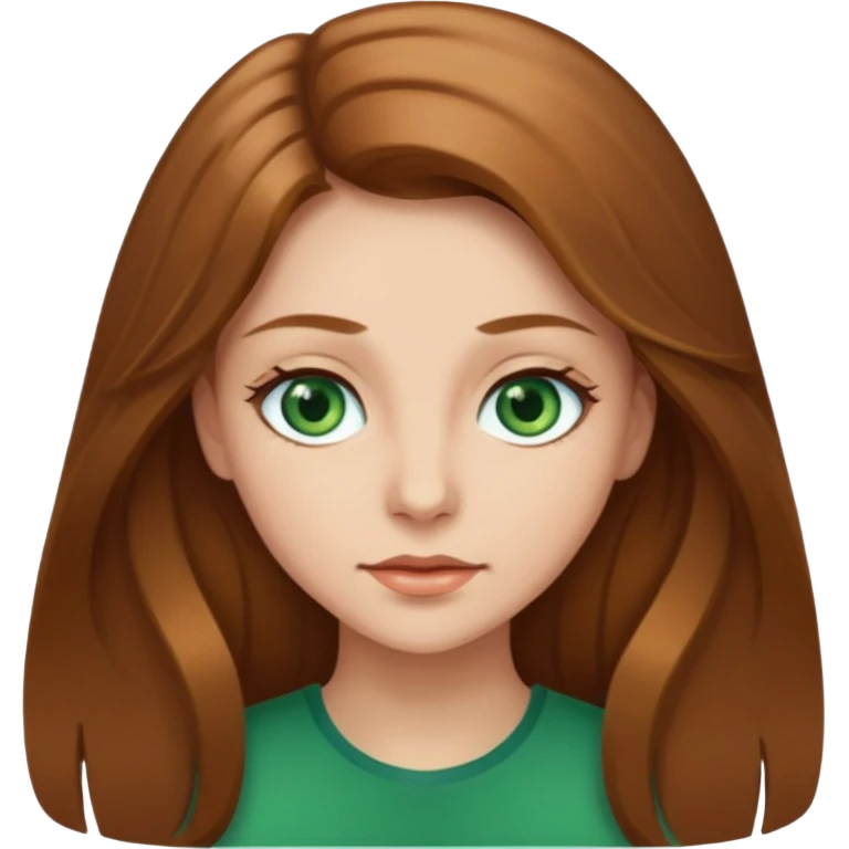 Femme cheveux longs chatain clair emoji