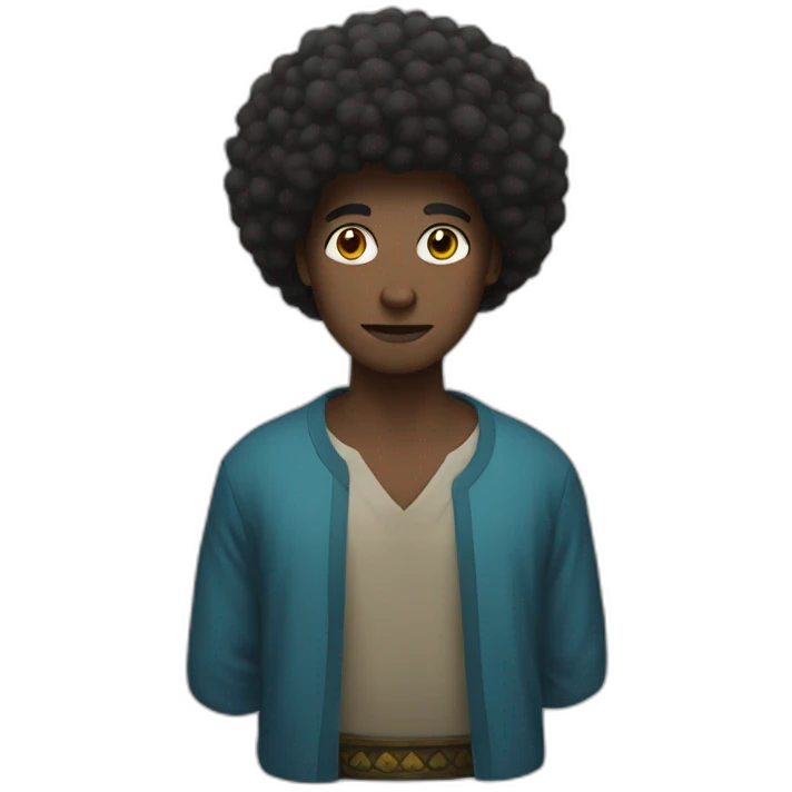 Afro Samarai emoji