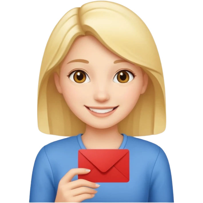 girl with card emoji