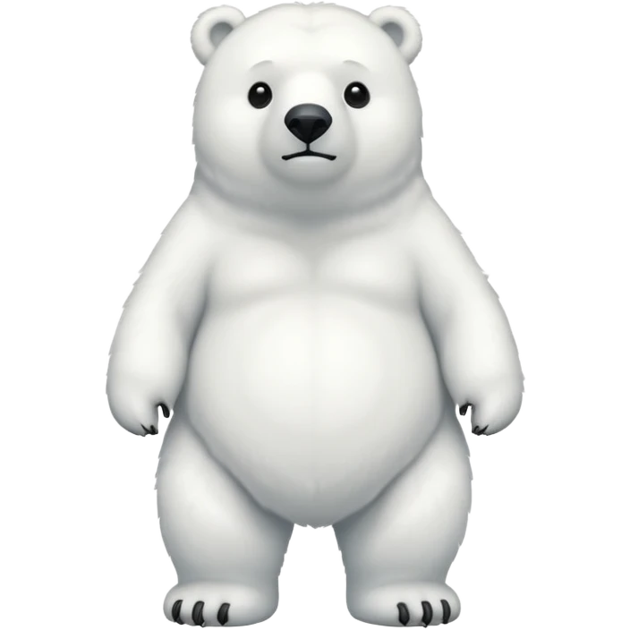 full body polar bear emoji