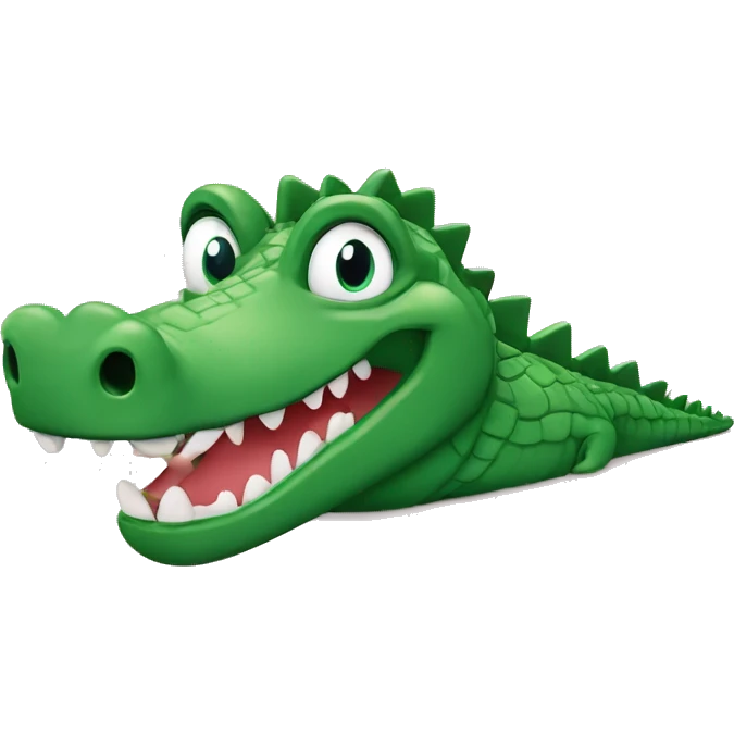 Crocodil met hartjes ogen  emoji