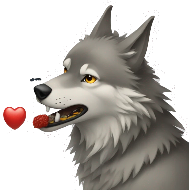 wolf and swallow emoji