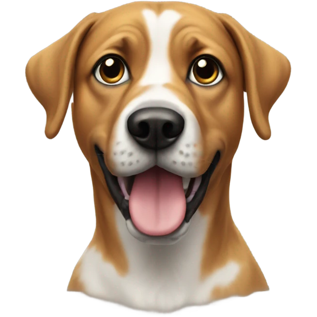 realistic dog looking at viewer emoji