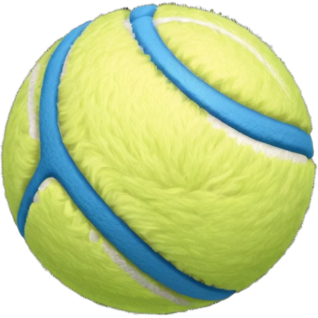 full blue tennis ball emoji