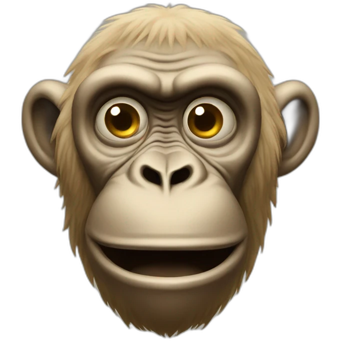 hypnotized ape beige emoji