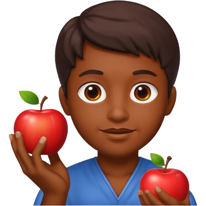 visnu god with an apple emoji