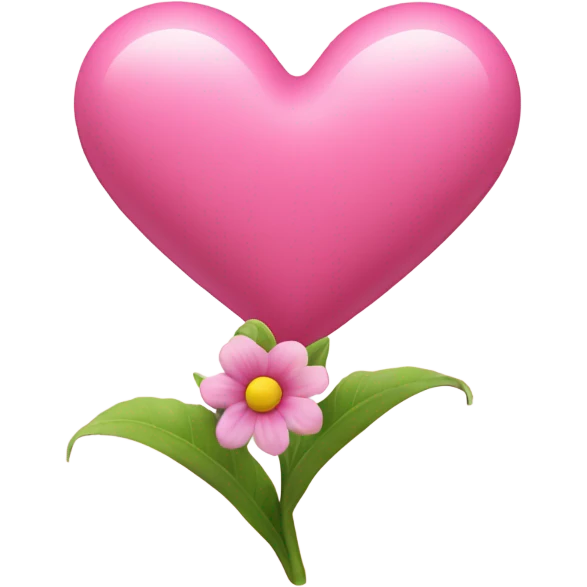 pink heart with flower emoji