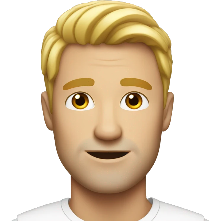 Handsome white man emoji