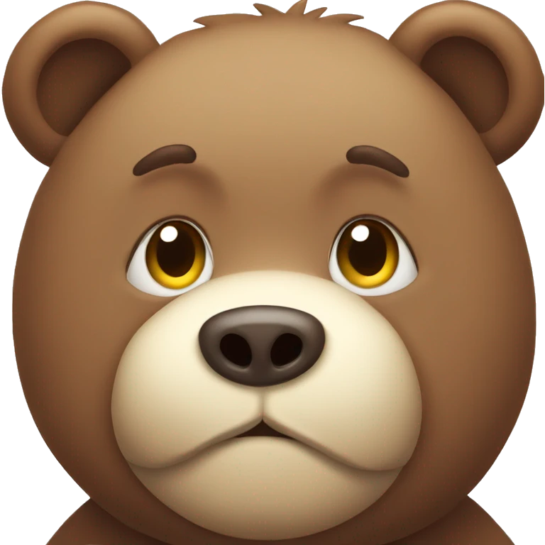 chubby bear with a belly emoji