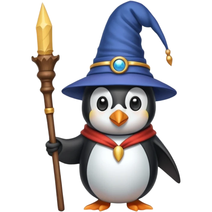 Penguin Wizard emoji