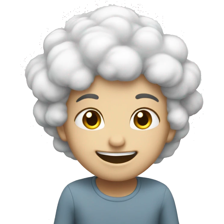 nube blanca sonriendo emoji