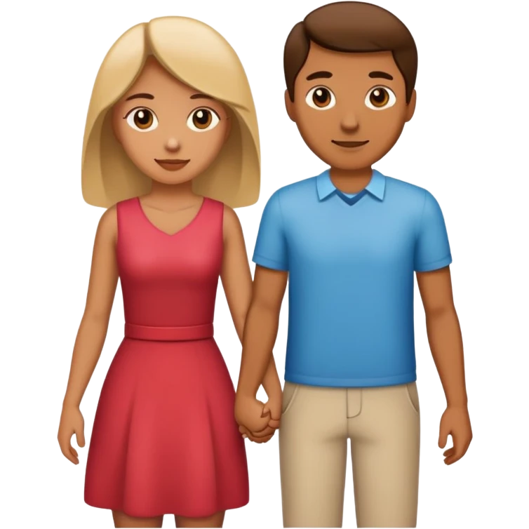Man and women holding hands  emoji