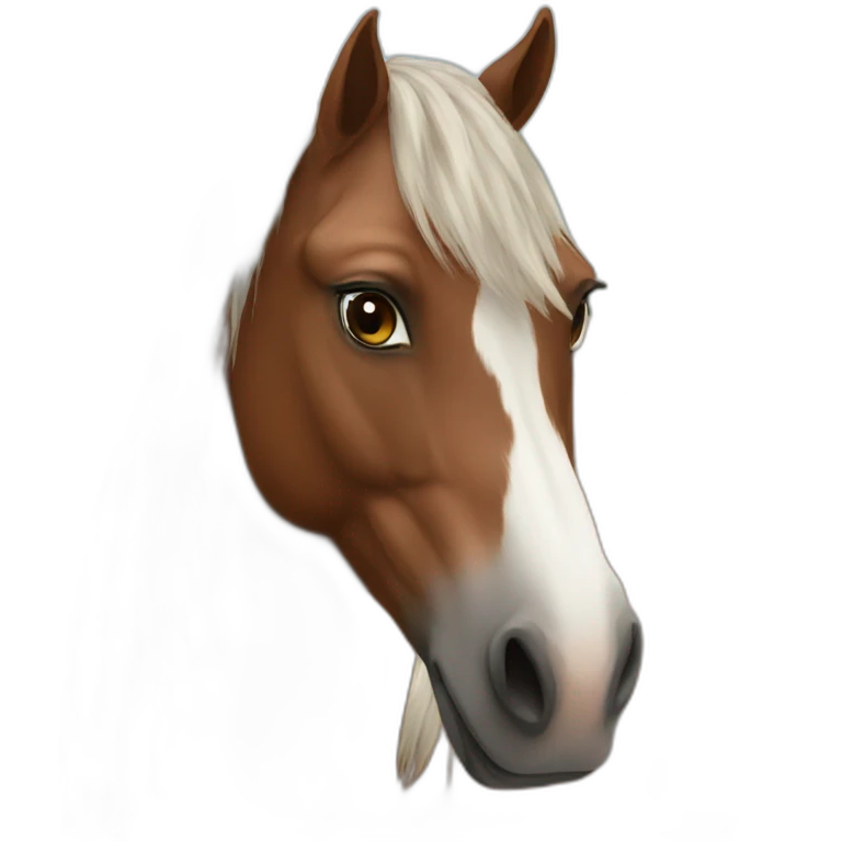 Big brown stallion emoji