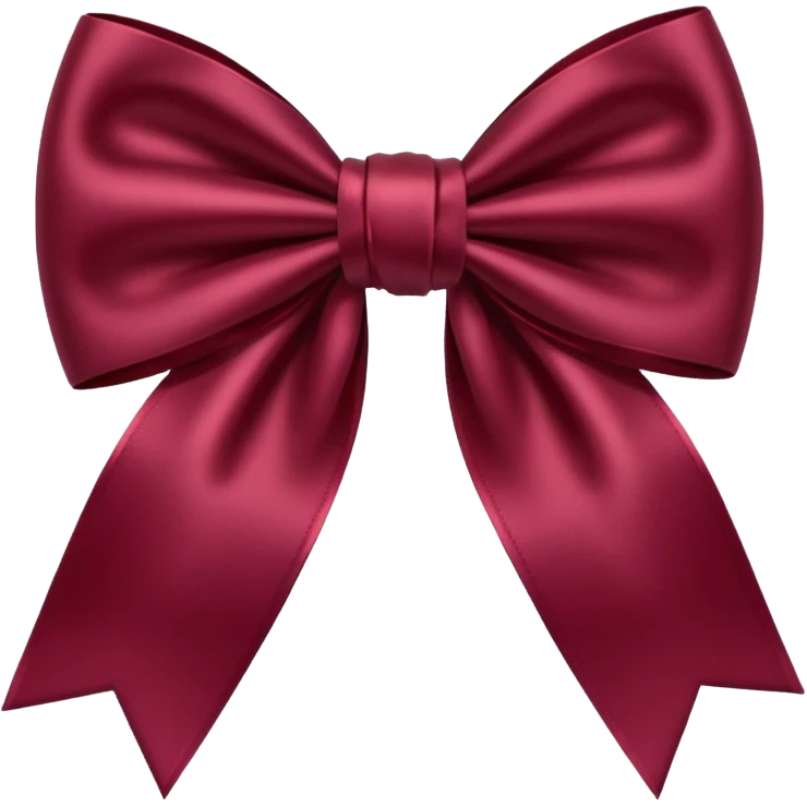 Maroon bow emoji