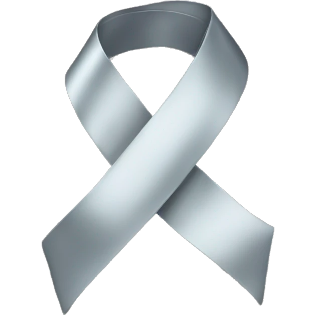 silver small ribbon emoji