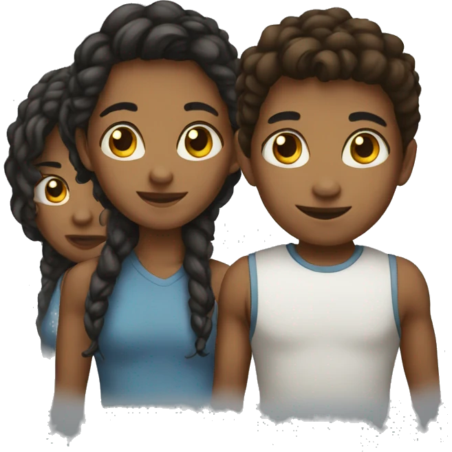 group of young emoji