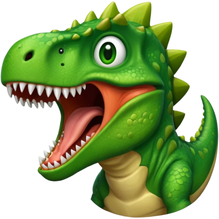 Dinosaur scream emoji