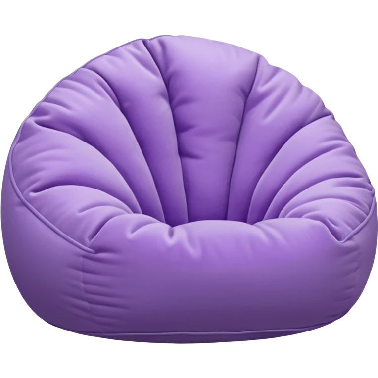 White beanbag with a light purple tint  emoji
