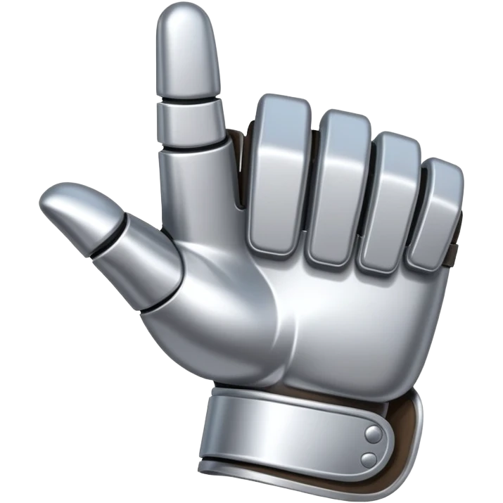 modern gauntlet thumb up (5 fingers) emoji