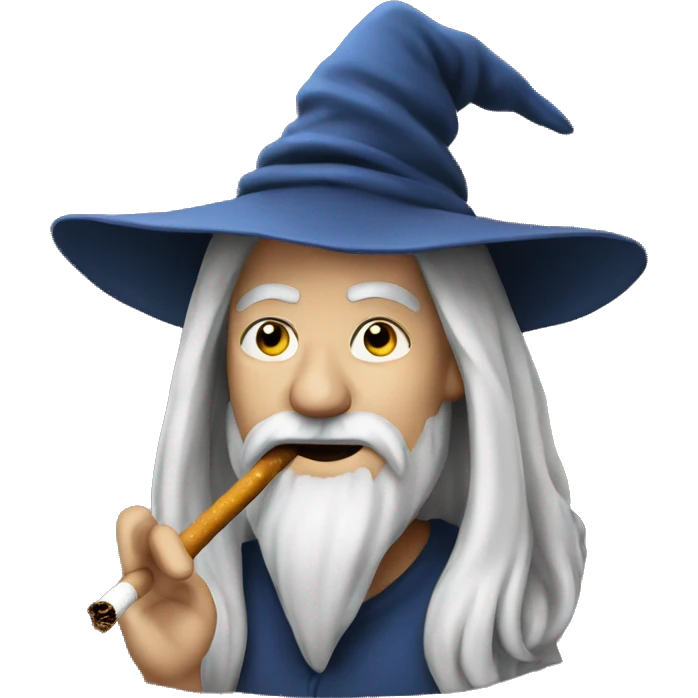 wizard with a cigarette emoji