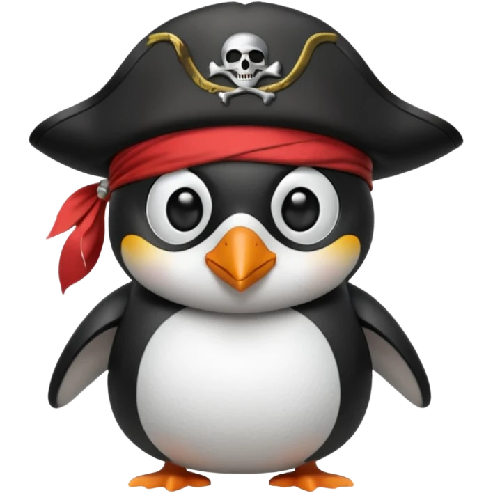 pirate crew member penguin emoji