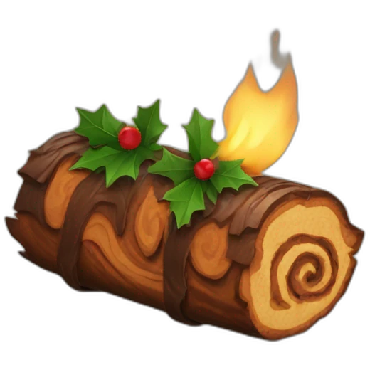 yule log emoji