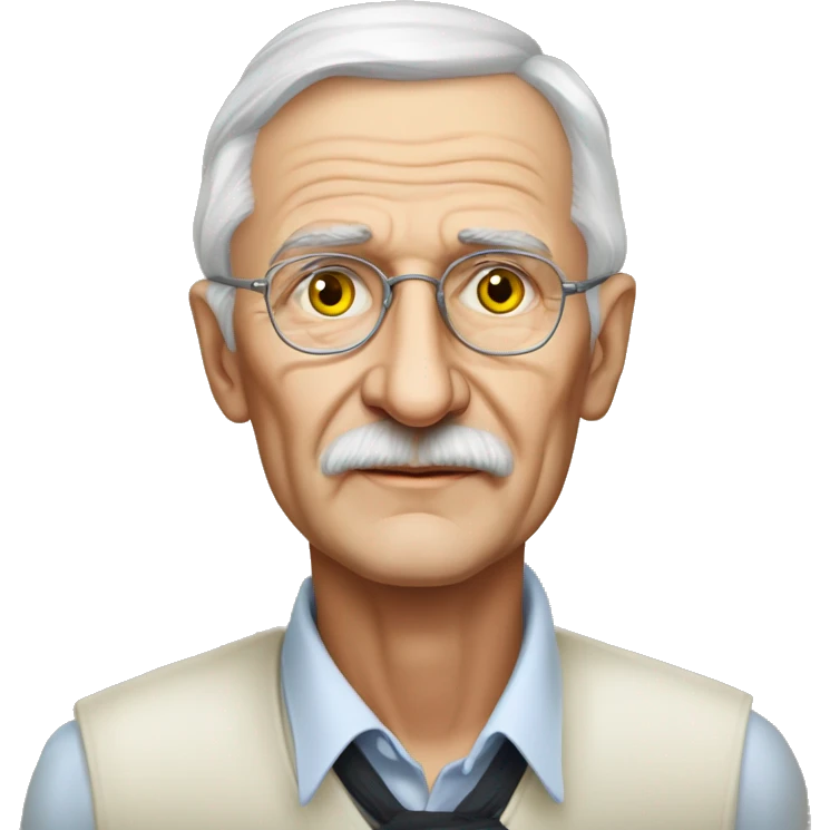 Dmytro Pavlychko, Ukrainian writer of the twentieth century, an elderly man emoji