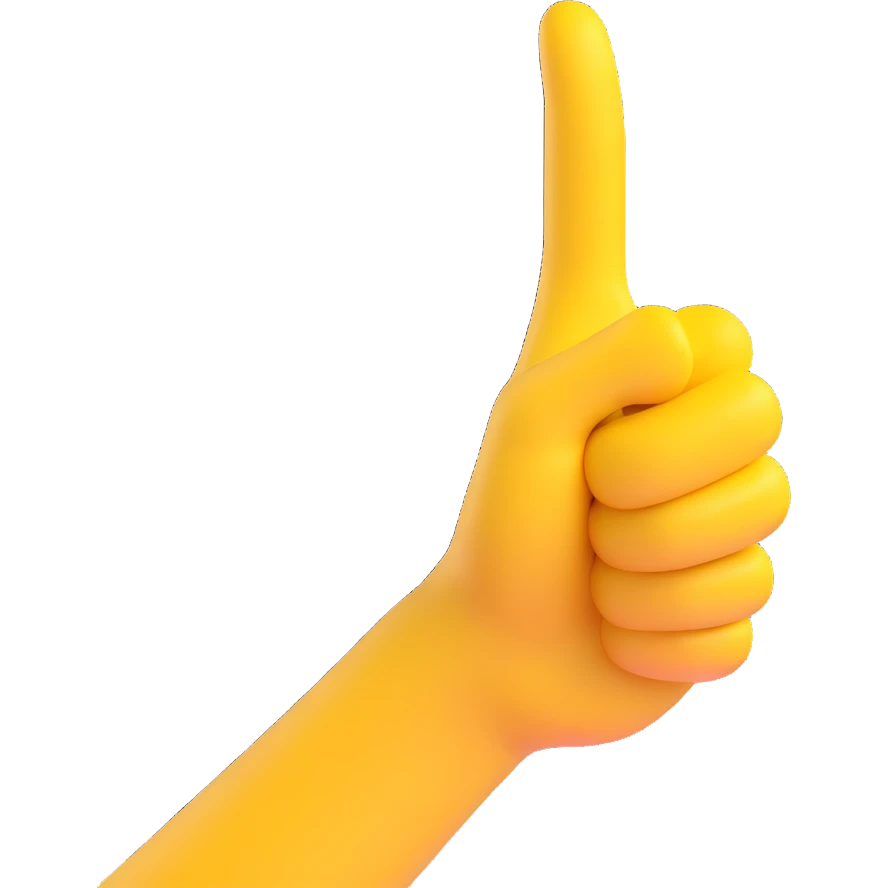 Convert the hand making the 'OK' gesture into a 3D emoji style with a smooth and rounded look, keeping the pose and proportions intact. Use the classic yellow emoji color. Transparent background. emoji