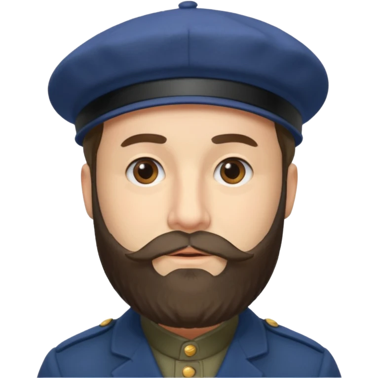 claude monet wearing beret emoji