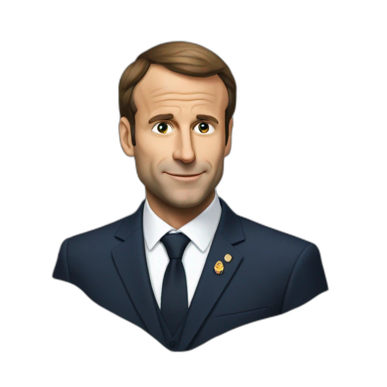 Macron sur Brigitte emoji