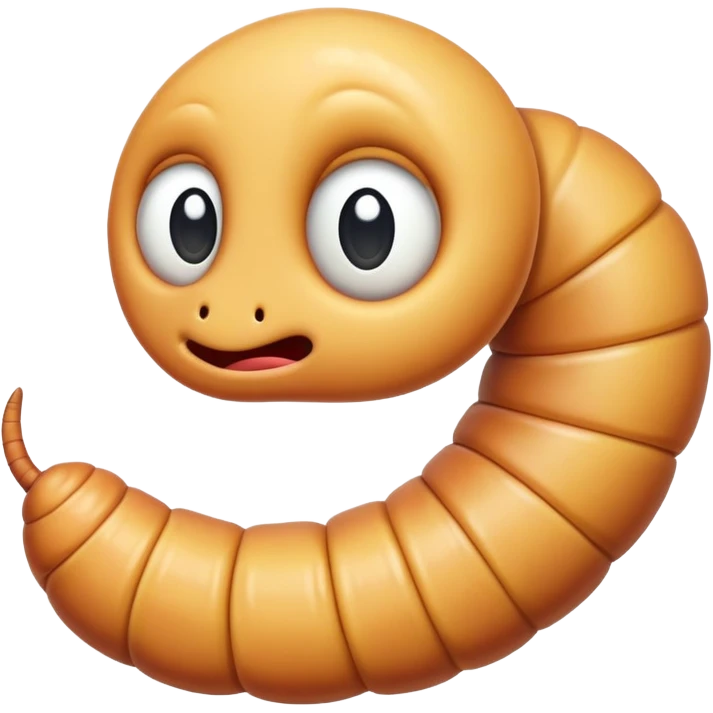 Sad worm  emoji